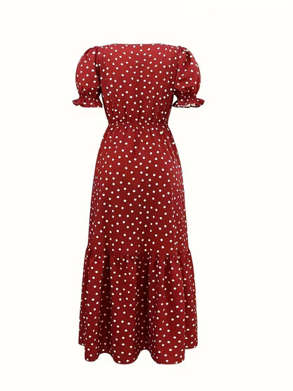 The Marigold Midi, Brick Red Dot